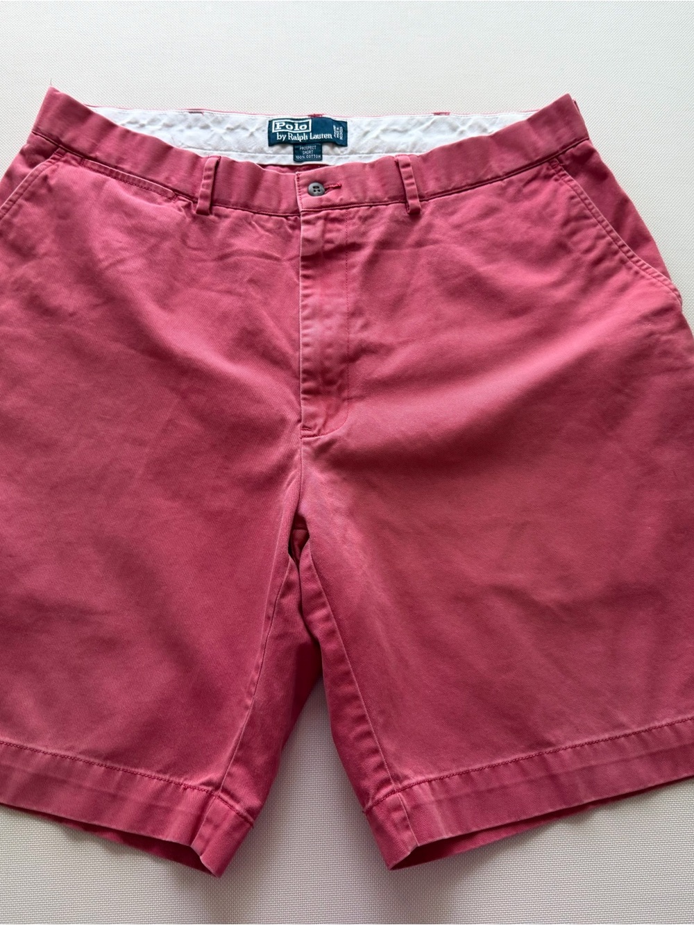 Ralph Lauren Men's Flat Front Chino Shorts in Rose